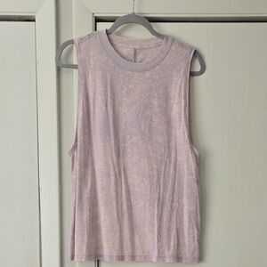 Lululemon All Yours Boyfriend Tank In Cloudy Wash Faint Lavendar Sz. 6